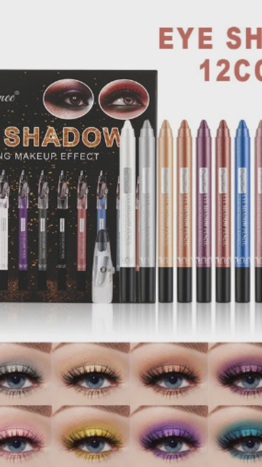 12 Colors Eyeshadow Pencil Set